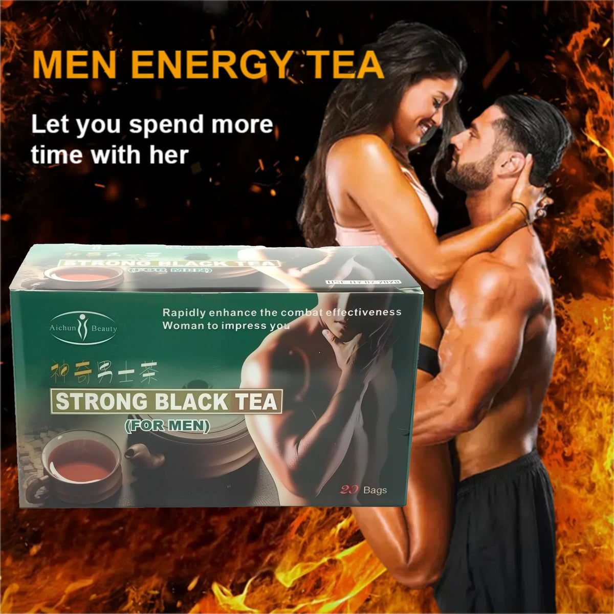 CHÁ DE POTÊNCIA STRONG BLACK