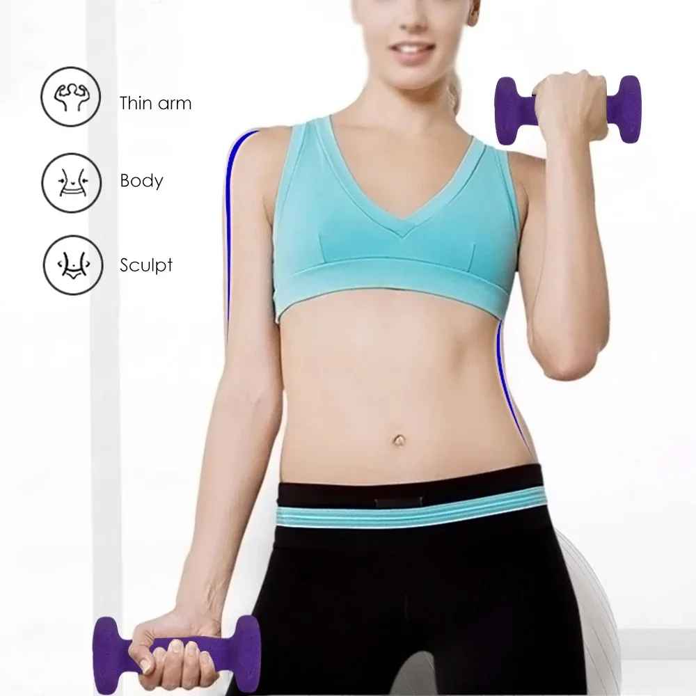 PAR DE HALTERES COLORIDOS DE 2KG