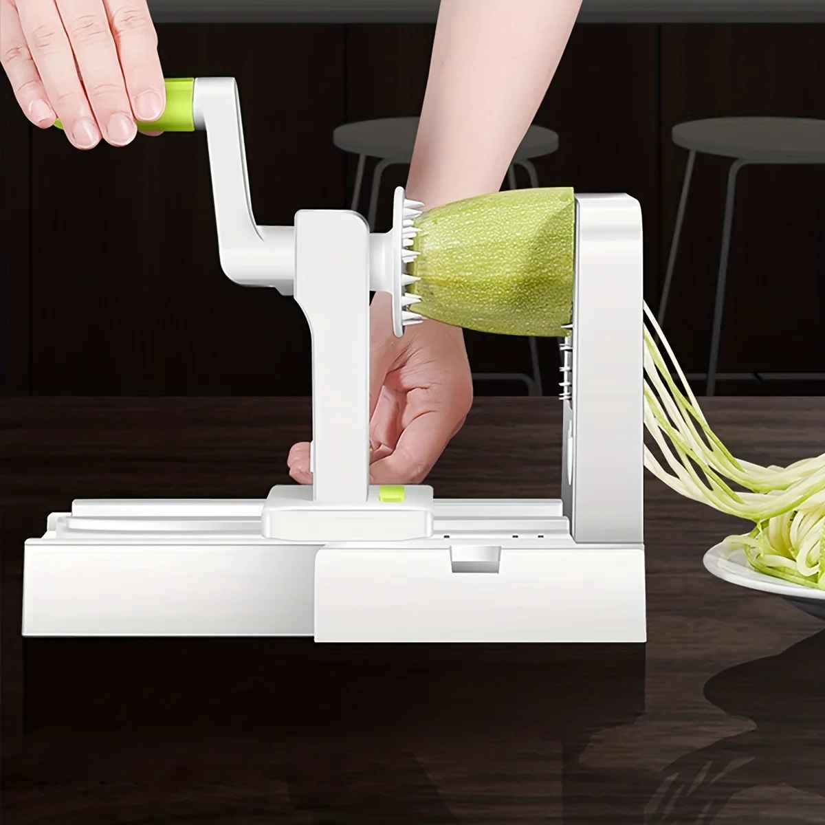 ESPIRALALIZADOR DE VEGETAIS COM 5 LÂMINAS