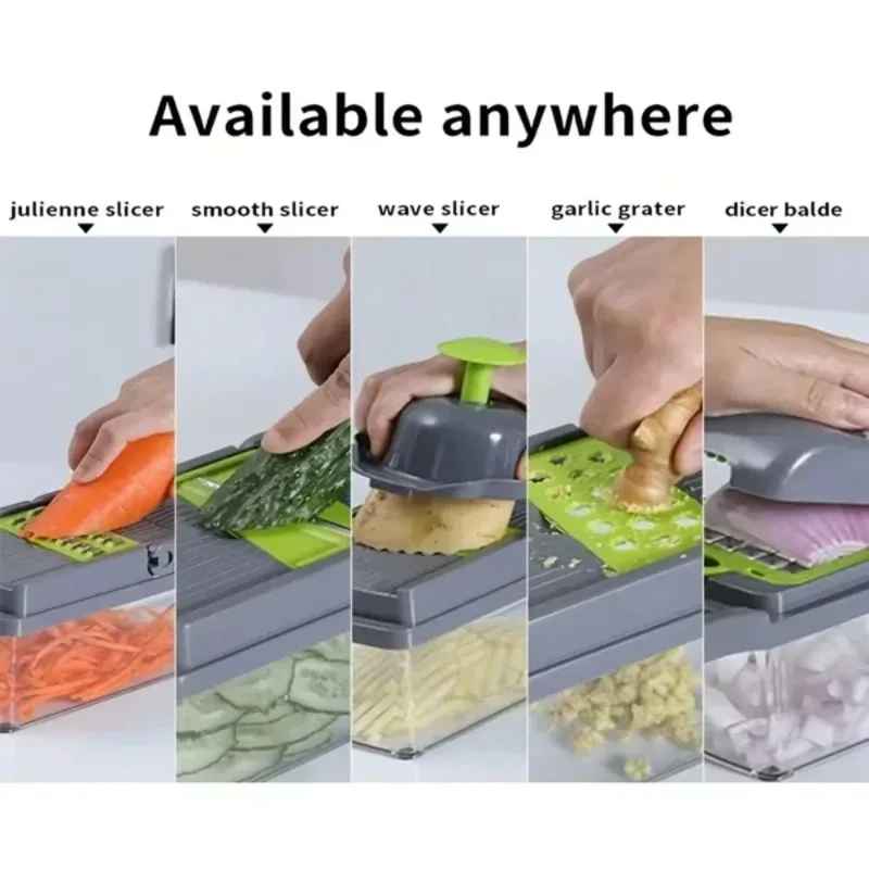 PICADOR DE VEGETAIS MULTIFUNCIONAL 16 EM 1